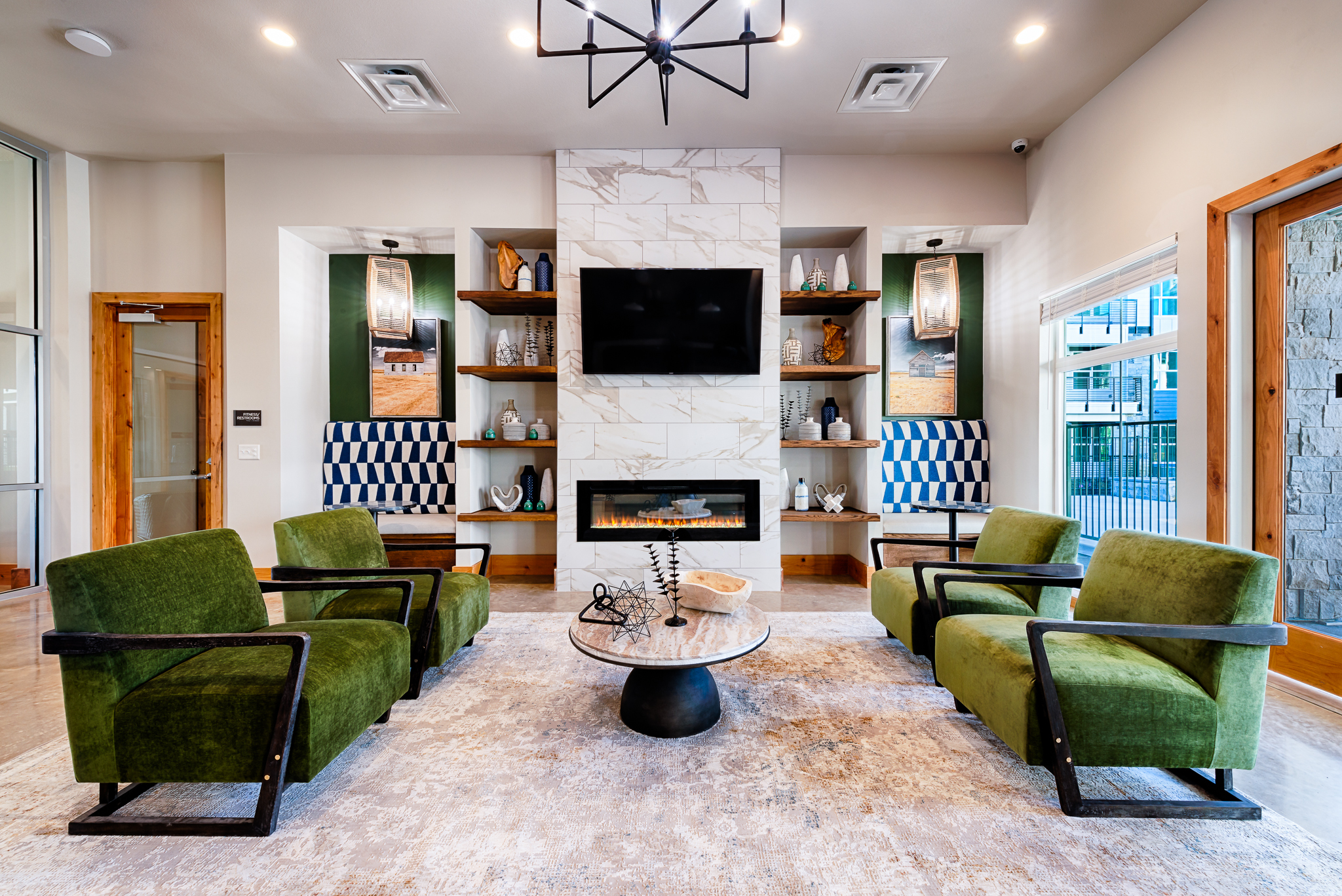 Finished amenity interior