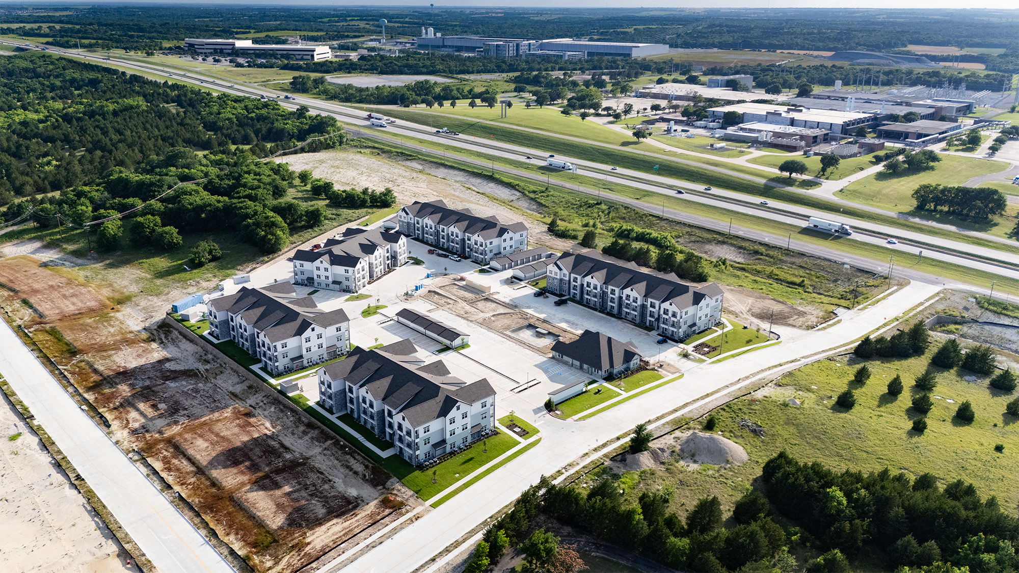 Multifamily building in progress