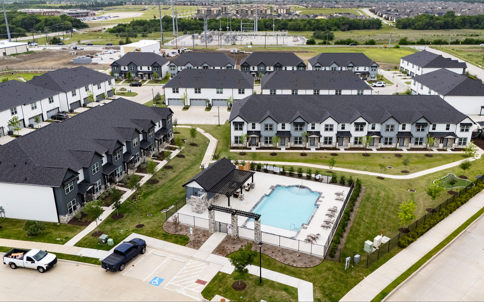 Townhomes aerial project